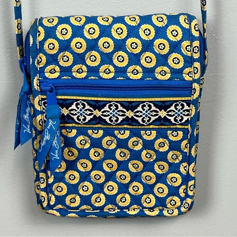 Vera Bradley Mini Hipster crossbody in Riviera Blue retired.